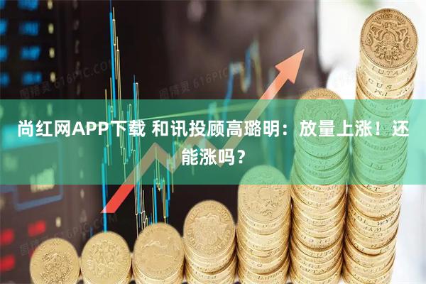 尚红网APP下载 和讯投顾高璐明:放量上涨!还能涨吗?